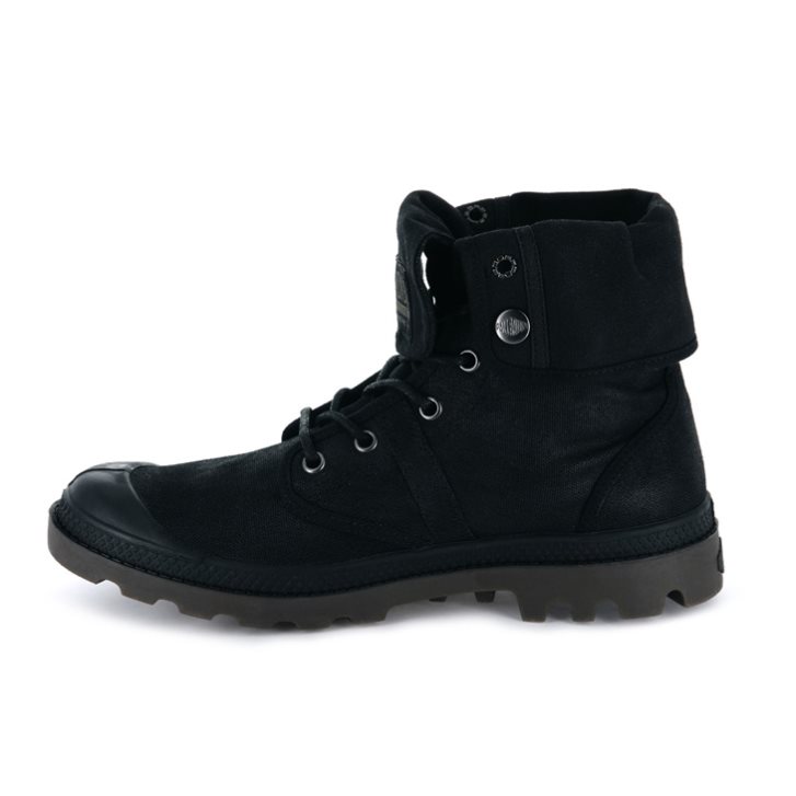 Bottes Palladium Pallabrousse BGY WAX Homme Noir | FR HMD215Y